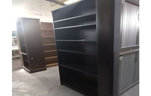 ETAGERE NOIRE 5 TABLETTES