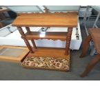 PRIE DIEU MERISIER AVEC COUSSIN TAPISSERIE