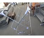 ETENDOIR A LINGE GRIS ET VIOLET