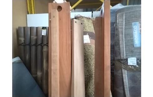 LIT 140X200 TECK AVEC LATTES