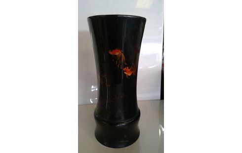 VASE, , HOLZ LACKIERT