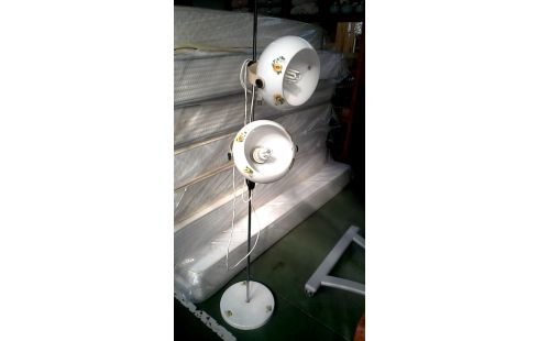 STEHLAMPE 1 IM VINTAGE-STIL WEISS PVC
