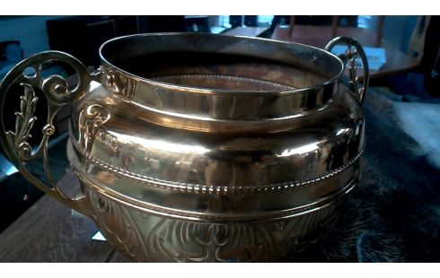 BLUMENTOPF JUGENDSTIL KUPFER
