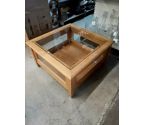 TABLE BASSE BOIS ET VERRE