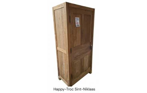 KAST MASSIEF TEAK 1 DEUR