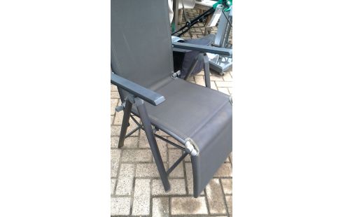 TUINSTOEL ANTRACIET ALUMINIUM