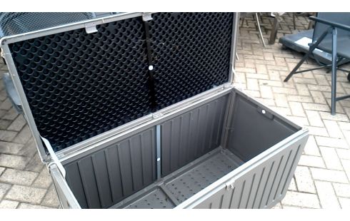KISTE GARTEN PVC GRAU SCHWARZ
