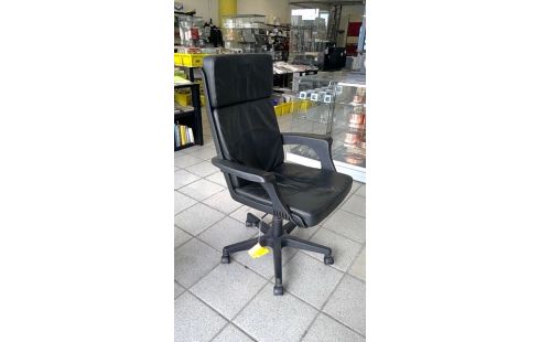 FAUTEUIL DE BUREAU  CUIR NOIR
