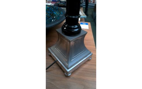 TAFELLAMP ZILVER EN ZWART