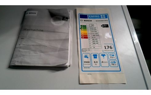 WASMACHINE. BOSCH WAN280C0FG SERIE 4