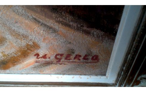 SCHILDERIJ HEIDE GESIGNEERD GERLO